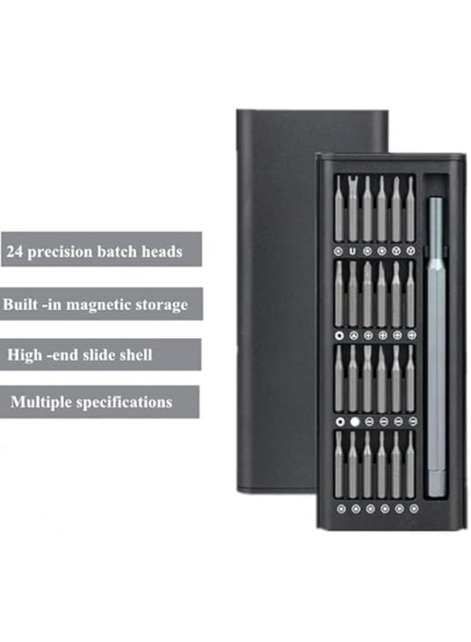 24-in-1 Precision Screwdriver Set, Mini Magnetic Repair Tool Kit with Multiple Bits for Electronics, Mobile Phones, Laptops, Cameras, Watches, and Pocket PCs - Image 2